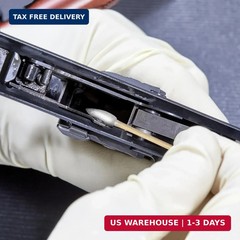 Egaageoi Gun Cleaning Patches and Pointed Swabs with Storage Box – Lint-Free Gun