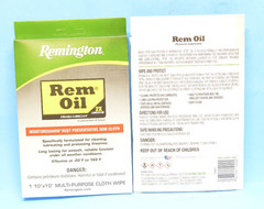 Qty 2 – Remington Cleaning Cloth Rem Oil 10×10″ Moistureguard – 19902