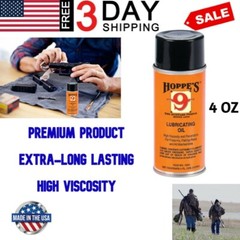 Hoppes No. 9 Lubricating Oil Guns Rifle Shotgun Can Spray Firearms Lube Cleaner