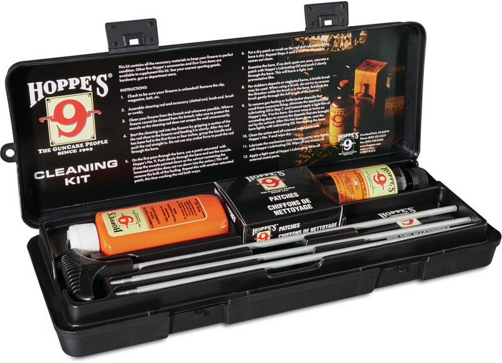 Hoppes Premium Rifle & Shotgun Cleaning Kit With Aluminum Rod Accessories – UO