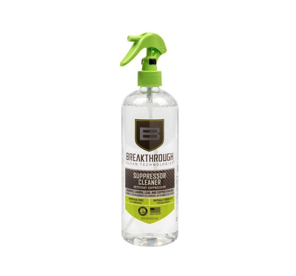Breakthrough Clean Suppressor Cleaner Solvent 16oz Pump Spray Bottle BTSC-16OZ