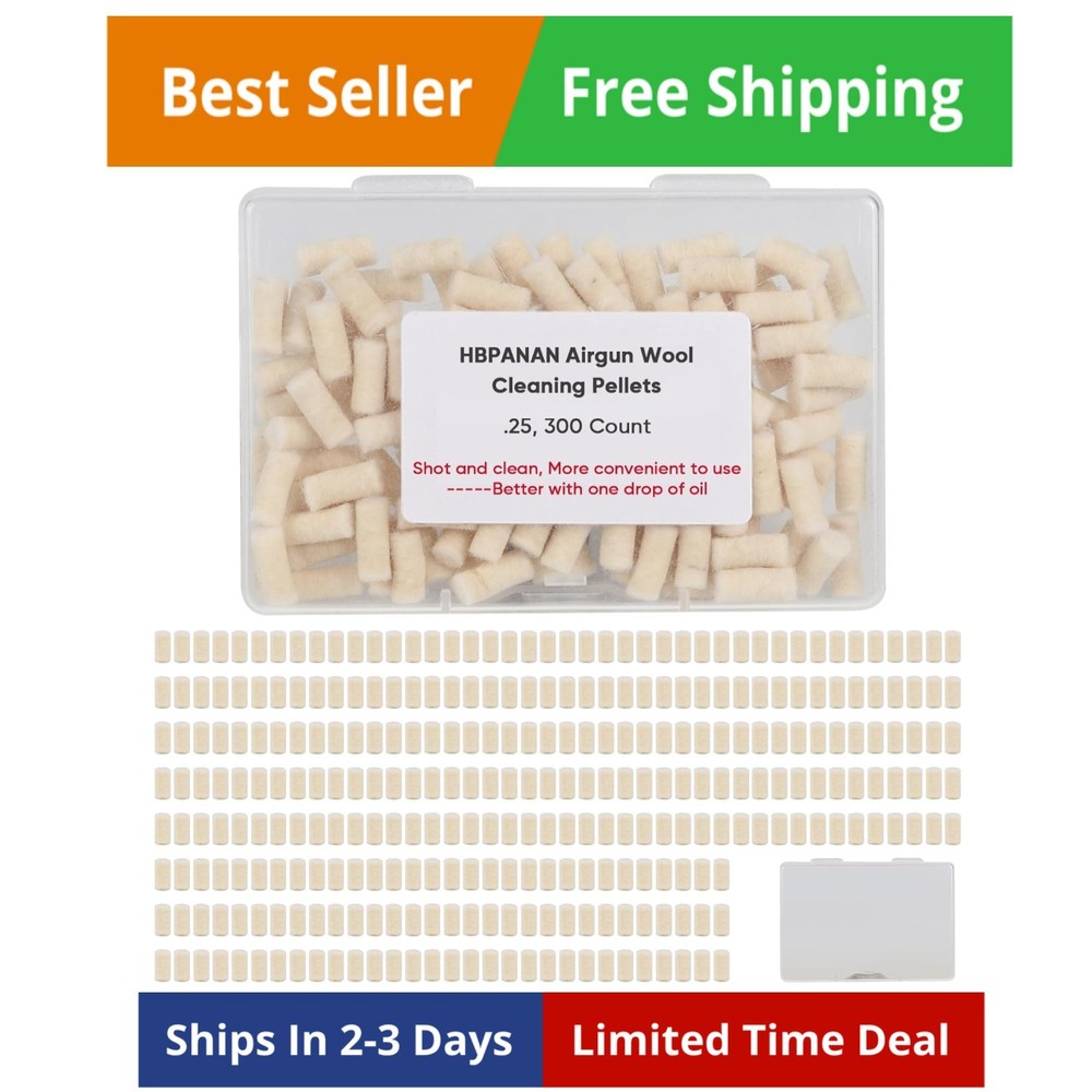 Cleaning Cotton Wool Felt Cleaning Pellets for Maintenance .22.177.25 Caliber…