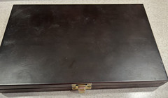 Gun Cleaning Kit in Wooden Box – Estate Sale Find- Used/Unbranded