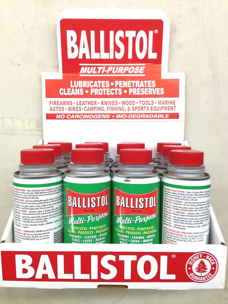 Ballistol Multi Purpose Oil Lubricant Gun Cleaner-Lot of 12-4oz cans Marine uses