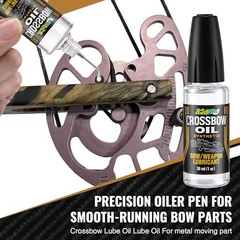 Crossbow Rail Lube & Oil Set – 1 oz Lubricant & 1 oz Precision Applicator for Sm