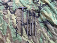 12 Lot USMC Army Military Armory Surplus 5 Piece Small Arms Cleaning Rod .50 Cal