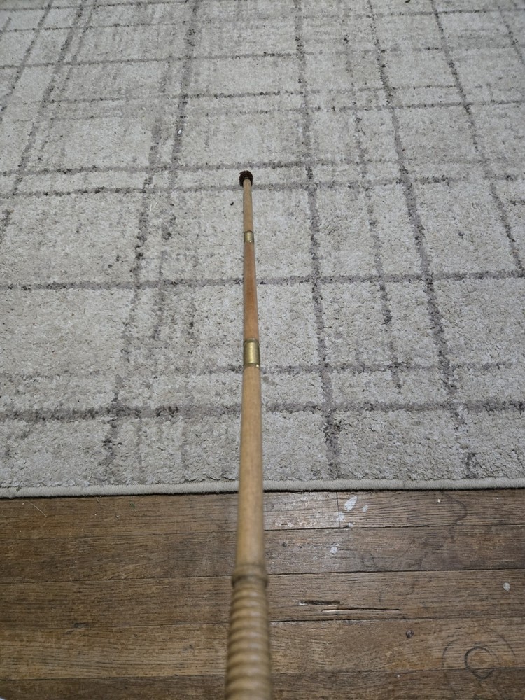 Three Pice Wood And Brass Antique Bore Cleaner