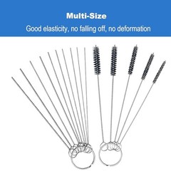 Carburetor Cleaning Kit, 13 Wires + 10 Needles + 5 Brushes + 1 Pick, Premium