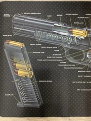 TekMat TekTowel Gun Clean Pistol Handgun Cleaning Mat – TEKR171911CA