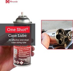 Hornady One Shot Case Lube, 10 oz / 14 fl – Aerosol Dry 14fl oz, Silver