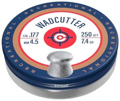 Crosman 6177 .177-Caliber 7.4-Grain Flat-Nose Wadcutter One Size, Multi