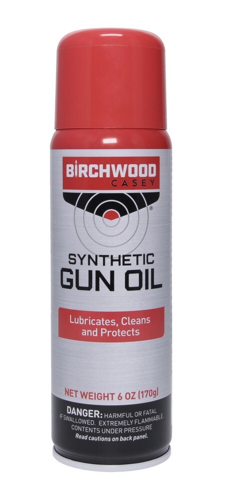 Birchwood Casey Synthetic Gun Oil Lubricates, Cleans 6 Fluid Oz Aerosol – 44135