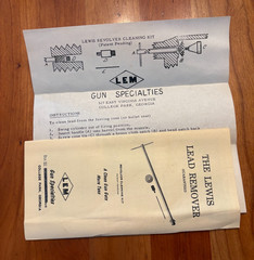 LEM LEWIS Lead Remover Revolver Cleaning Kit 45 cal