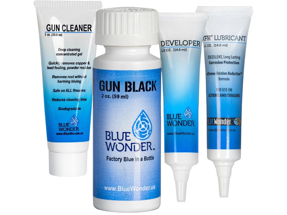 Blue Wonder Gun Black Cold Black 2 oz Kit