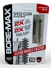 .40 Caliber Handgun Real Avid Bore-Max Speed Clean Kit w/ Patches – NEW