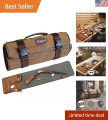 Gun Cleaning Mat – Heavy Duty Waxed Canvas Rifle & Pistol Cleaning Mat, Weath…