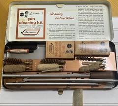 Vtg Sears Ted Williams Shotgun Cleaning Kit 20201 w/ Rare 1978 Candid Photo Lot