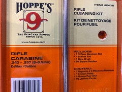 NEW! Hoppes Cleaning Kit, Rifle .243 – .257 Caliber, 6 – 6.5mm, U243B