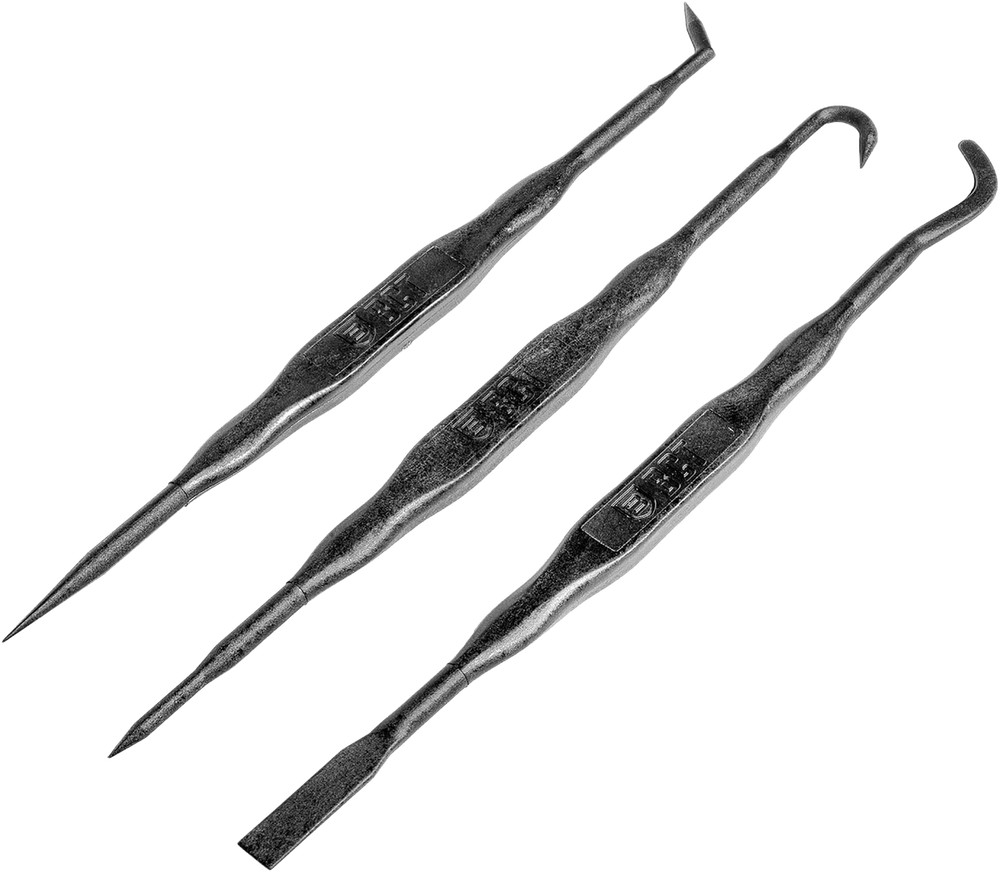 Breakthrough Double Ended Picks Fiber Reinforced Polymer 3 pack with Vinyl Pouch