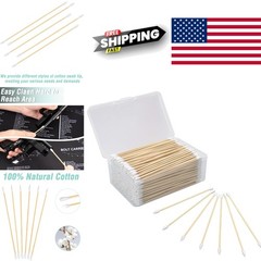 Professional Gun Cleaning Kit 6 Inch Bamboo Handle Cotton Swabs Pack of 500