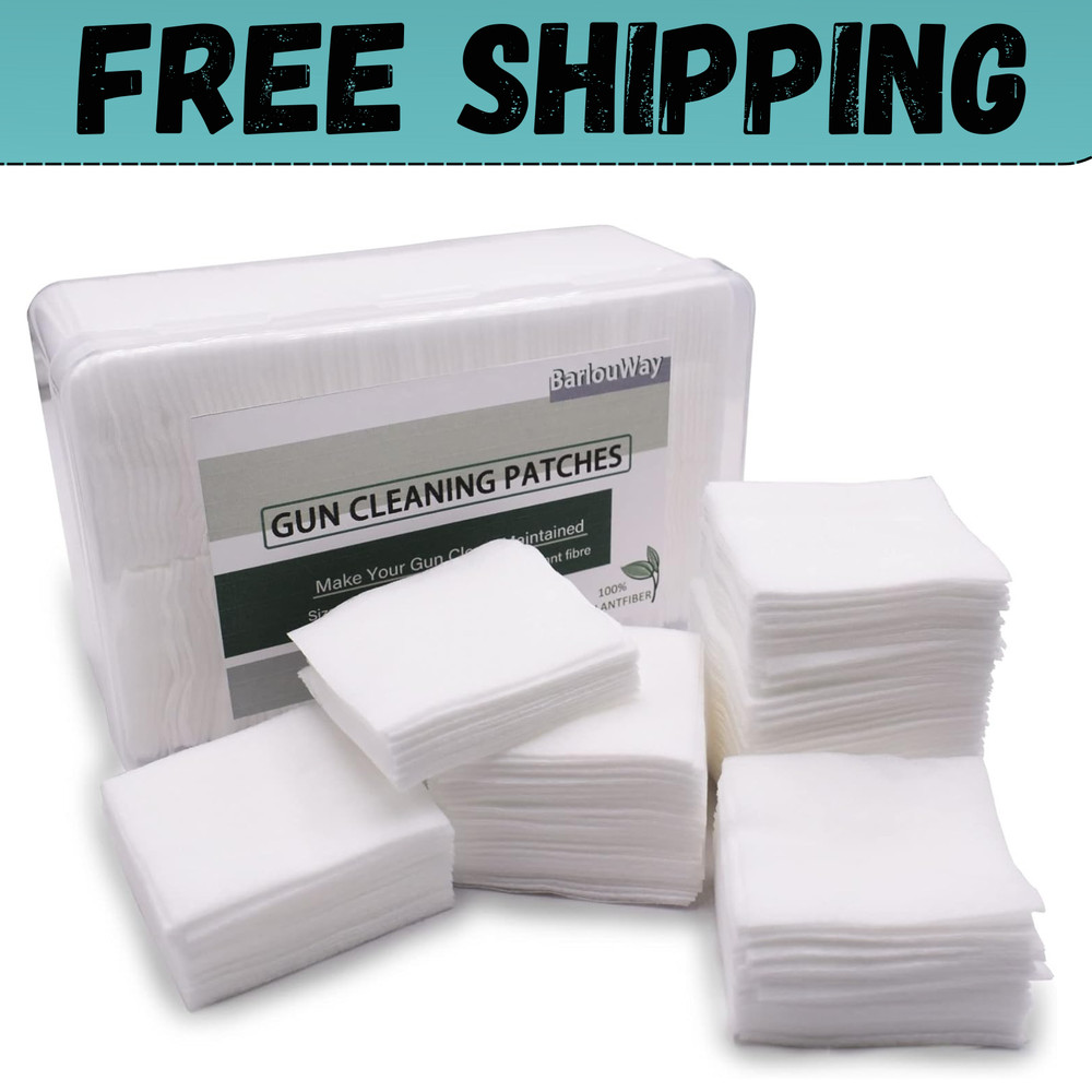 1000PCS Gun Cleaning Patches for Firearms, Highly Absorbent Gun Cleaning Clot…