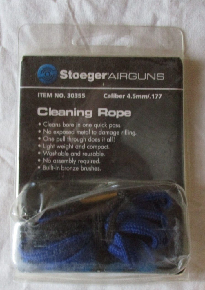 Stoeger Quick Bore Air Gun Cleaning Rope, .77 Cal/4.5mm – 30355