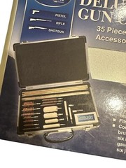 Gunmaster Deluxe Universal Gun Cleaning Kit Metal Case 35 pc.