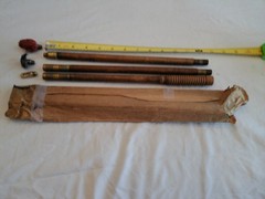 Vintage Eureka #95 3 Shotgun Cleaning Rods w/ 3 Implements, Ortginal Package