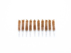 10 Pack- .44/.45 Cal Phosphor Bronze Bore Brushes for Gun Cleaning