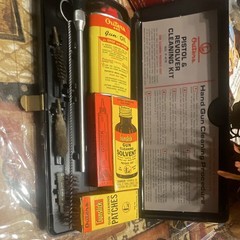 Outers P-479 .38 Cal Pistol & Revolver Cleaning Kit w/ Case, Oil & Solvent