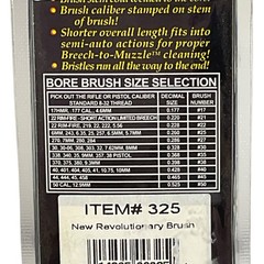 Otis Premium Bore Brush 325 Cleans 243 25cal 6mm 6.5mm Brush Storage Bottle 3pk