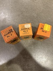 Vintage Hoppe’s No.9 Nitro Powder Solvent Bore Cleaner Bottles w/Box Nearly Full
