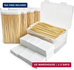 Gun Cleaning Supplies – Cleaning Patches and Cotton Swabs, 6″ Long Cotton Swab &