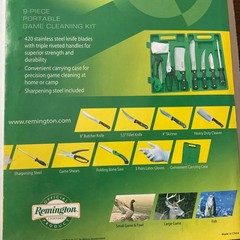 Remington Game Cleaning Kit 9 Piece Portable Sportsman Series