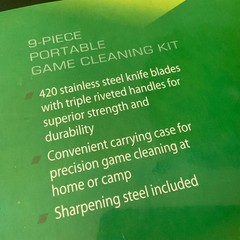 Remington Game Cleaning Kit 9 Piece Portable Sportsman Series