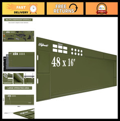 Extra Large Gun Cleaning Mat 48″x16″ – Magnetic, Anti-Slip Rubberized Gunsmith M