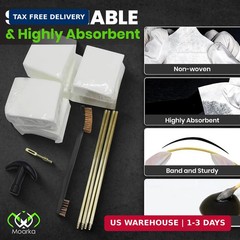 Gun Cleaning Supplies in Storage Box – 300Pcs Gun Cleaning Patches 200Pcs Gun Cl