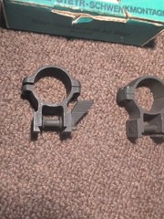 Vintage STEYR Mannlicher Homeguard CG80 SET Old STYLE 1 in Rings Bases Austria