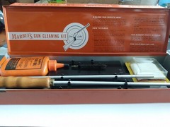 Vintage Marbles .30 cal Cleaning Kit Steel Case With Cardboard Slip Cover LOOK!