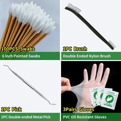 9mm Bore Cleaner & 5oz CLP Oil Gun Cleaning Kit with Gun Snake .38 .375 9.5mm…