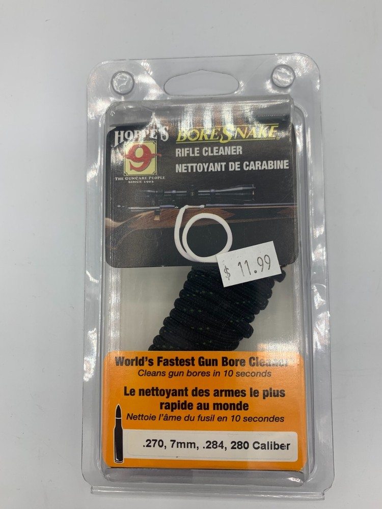 HOPPES 9/ BORESNAKE RIFLE CLEANER CARABINE / 7mm .270 .284 .280 Gun Care