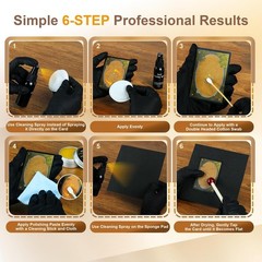 Card Care Clean Kit with Plastic Case for Trading and Collectible Cards