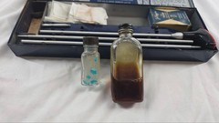 *Vintage* J.C. Higgins No. 714 Gun Cleaning Kit Sears Complete w/ Oil & Bluer