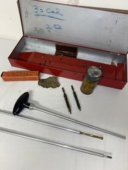 Vintage Hoppes 12 Gauge Shotgun Cleaning Kit Orange Case Vintage Oil Kit