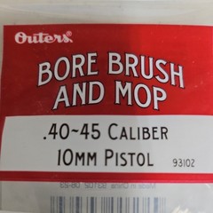 ~Outers~ Bore Brush and Cotton Mop Combo .40 -.45 Caliber 10mm Rifle ~93102