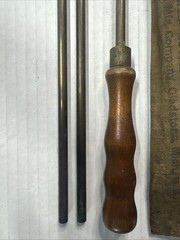 Antique Brass Marble’s Jointed Rifle Rod No. 9728 .28 Caliber & Up 30″ Long