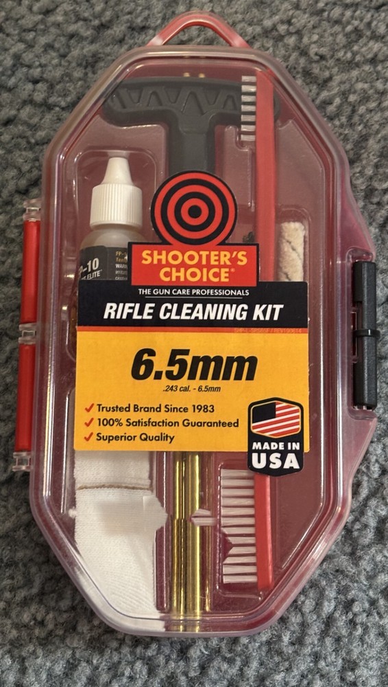 SHOOTERS CHOICE RIFLE CLEANING KIT .243 – 6.5MM