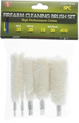 Sona Enterprise – 3″ Cotton Firearm Cleaning Mop Brush Set (5 PC.) – TC805-5GMB
