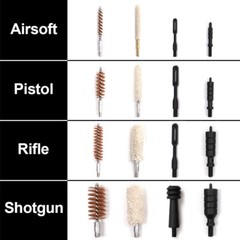 58PCS Portable Universal Gun Cleaning Kit for All Caliber Shotgun, Pistol, Rifl