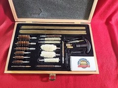 Gunmaster Deluxe Universal Gun Cleaning Kit UGC 76W In Wooden Box Used Condition